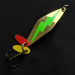 Vintage   Bay de Noc Do-Jigger #3, 1/3oz gold/green fishing spoon #19904