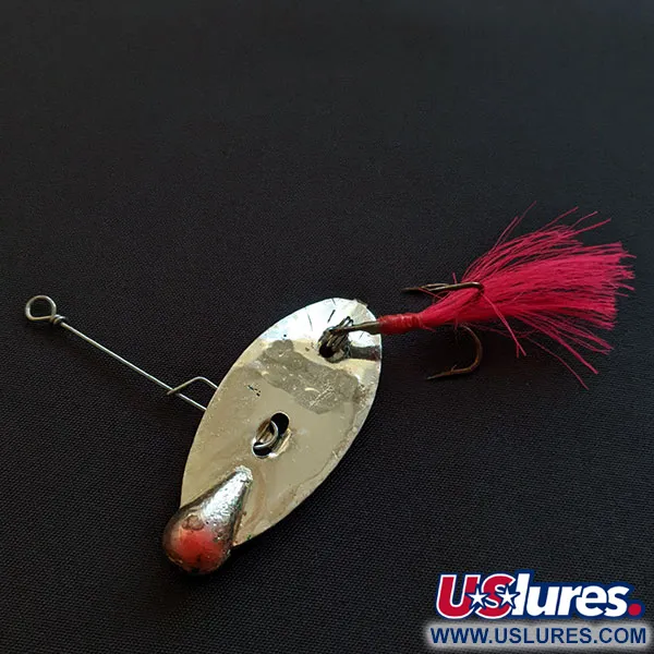 Vintage  Mann's Bait  Mann's Dancer, 1/2oz nickel/blue fishing #19910