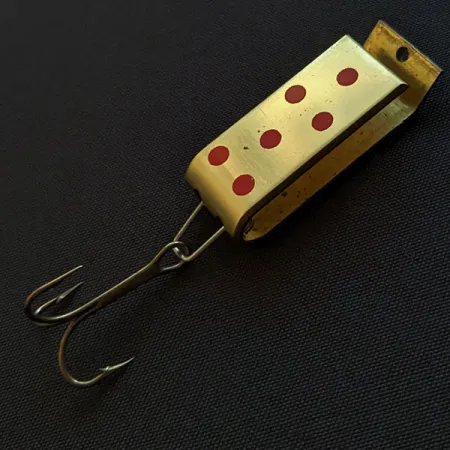 Vintage Jake's Lures Lil Jake, 1/3oz gold fishing spoon #19921