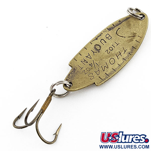 Vintage   Thomas Buoyant, 1/4oz brass fishing spoon #19925