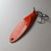 Vintage  Acme Kastmaster, 1/4oz nickel/orange fishing spoon #19932