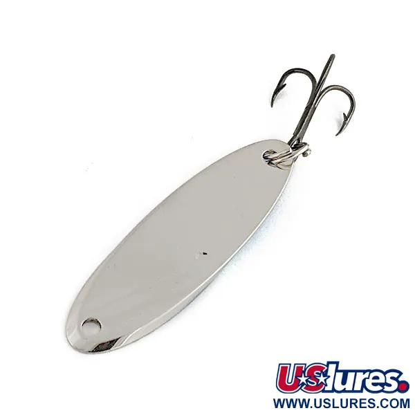 Vintage Acme Kastmaster, 1/4oz nickel/blue fishing spoon #19933