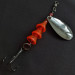 Vintage    Luhr Jensen Tee Spoon #3, 1/4oz nickel/red UV spinning lure #19934