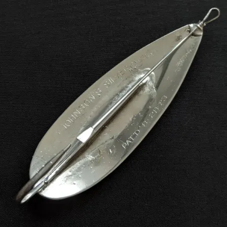 Vintage Johnson Silver Minnow, 1oz silver fishing spoon #19935