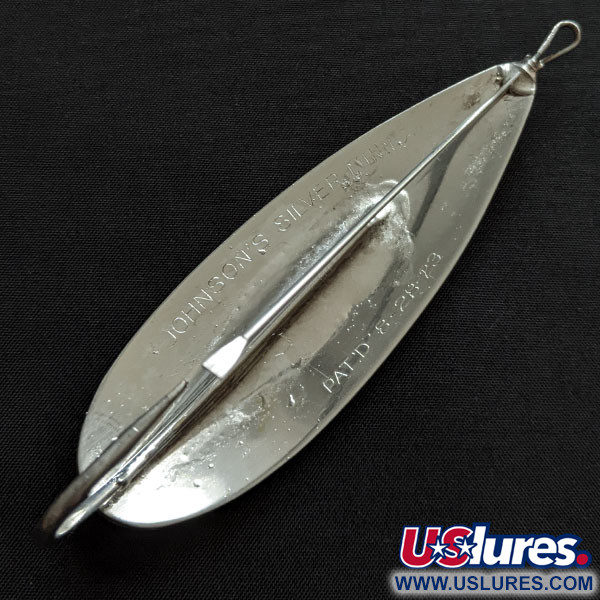 Vintage   Johnson Silver Minnow, 1oz silver fishing spoon #19935