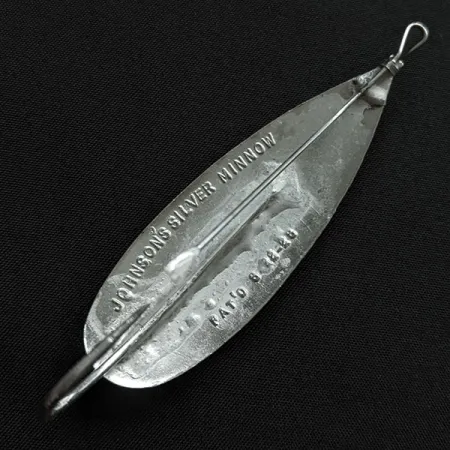 Vintage Johnson Silver Minnow, 3/4oz silver fishing spoon #19936