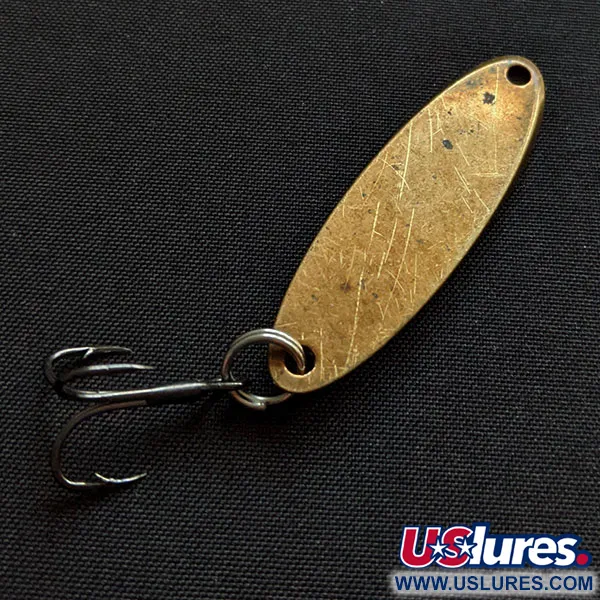 Vintage Acme Kastmaster, 1/4oz brass fishing spoon #19943