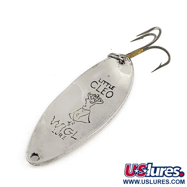 Vintage  Seneca Little Cleo (Hula Girl), 1/2oz nickel fishing spoon #19948