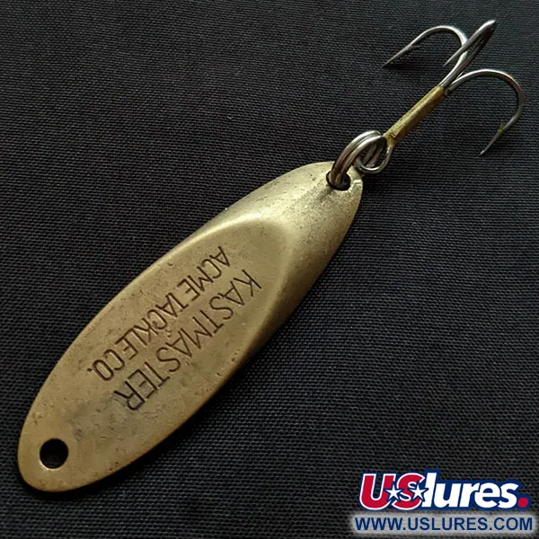 Vintage Acme Kastmaster, 1/2oz brass fishing spoon #19959