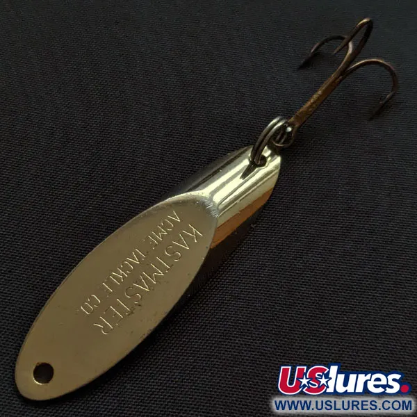 Vintage Acme Kastmaster, 3/8oz gold fishing spoon #19964
