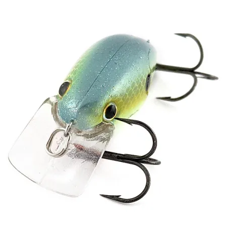 Vintage Strike King KVD 1.5 Silent square bill, 2/5oz Chartreuse Sexy Shad fishing lure #19971