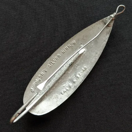 Vintage Johnson Silver Minnow, 3/5oz silver fishing spoon #19977