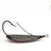 Vintage   Johnson Silver Minnow, 3/4oz black/violet fishing spoon #19978