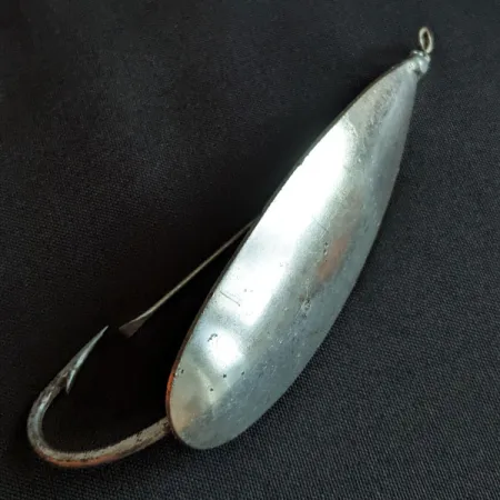 Vintage Johnson Silver Minnow, 3/4oz silver fishing spoon #19979