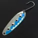 Vintage   Heddon Sounder, 3/16oz nickel/blue fishing spoon #19981