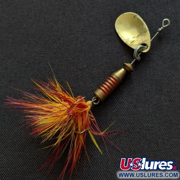 Vintage   Mepps Aglia 00 Mouche, 1/16oz gold spinning lure #19984