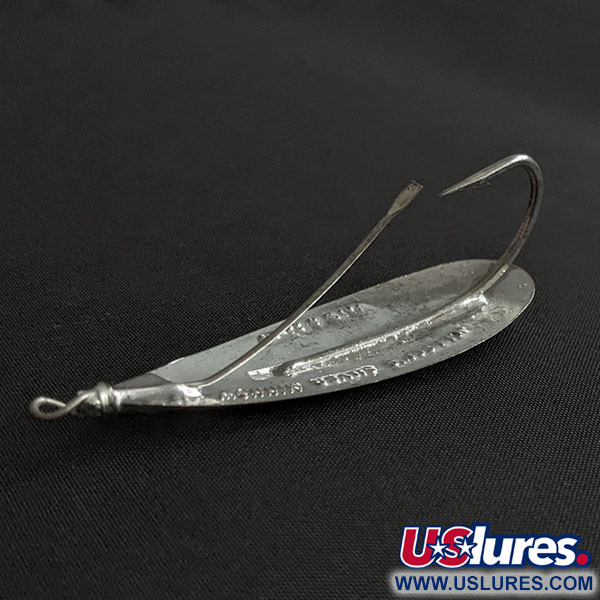 Vintage   Johnson Silver Minnow, 2/5oz nickel fishing spoon #19987