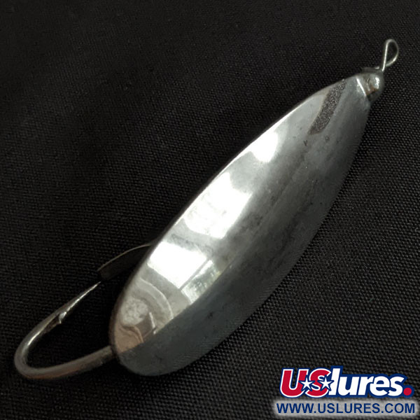 Vintage Johnson Silver Minnow, 1/3oz nickel fishing spoon #19989