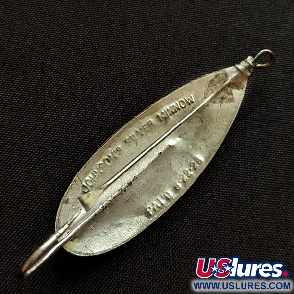 Vintage   Johnson Silver Minnow, 1/4oz silver fishing spoon #19990