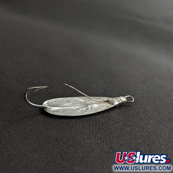 Vintage Johnson Silver Minnow, 3/4oz nickel fishing spoon #20066
