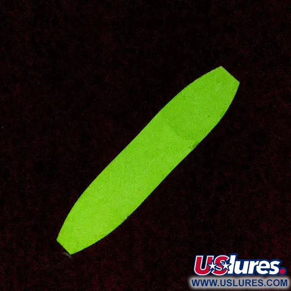 Vintage Happiness Is bait Marek-L-Lure by H.i UV, 2/3oz nickel/white UV fishing spoon #19992