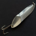 Vintage  Happiness Is bait Marek-L-Lure by H.i UV, 2/3oz nickel/white UV fishing spoon #19992