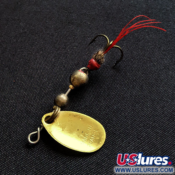 Vintage   Mepps Aglia 0 (1980s), 3/32oz gold spinning lure #19994