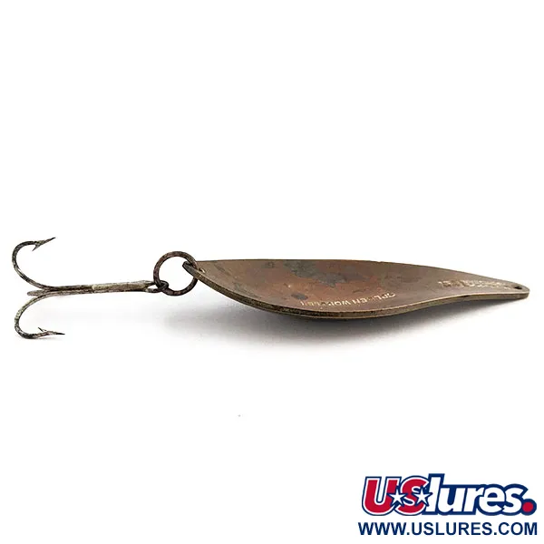 Vintage Other Sur-Katch Golden Wobbler, 1oz brass fishing spoon #19995