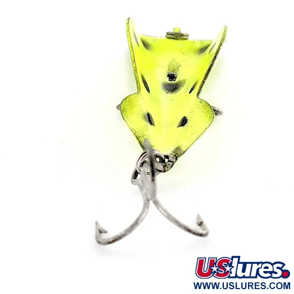 Vintage   Buck Perry spoonplug, 1/3oz yellow/black fishing spoon #20001