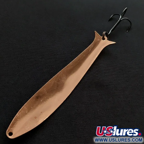 Vintage Acme Flash-King Wobbler, 1/3oz copper fishing spoon #20003