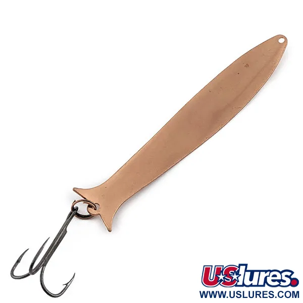 Vintage Acme Flash-King Wobbler, 1/3oz copper fishing spoon #20003