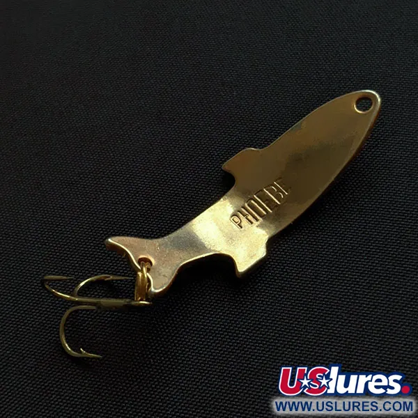 Vintage Acme Phoebe, 1/8oz Fire tiger fishing spoon #20015