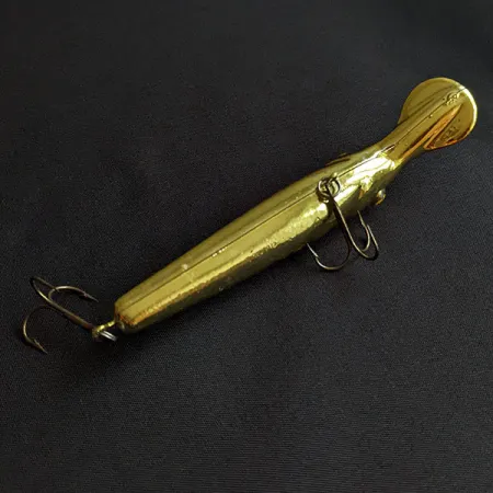 Vintage Lindy / Little Joe Lindy Little Joe Master's Series Baitfish Shallow Shadling, 2/5oz gold fishing lure #20017