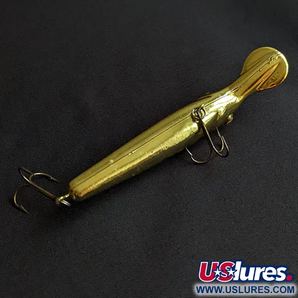 Vintage  Lindy / Little Joe Lindy Little Joe Master's Series Baitfish Shallow Shadling, 2/5oz gold fishing lure #20017