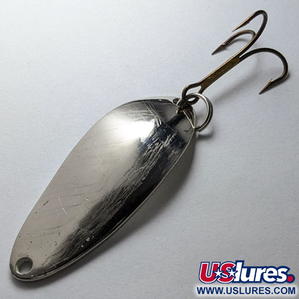 Vintage  Eppinger Dardevle Devle-Dog 5300, 1/3oz nickel fishing spoon #20023