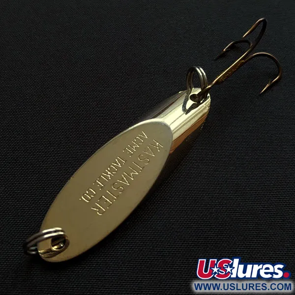 Vintage Acme Kastmaster, 3/8oz gold fishing spoon #20024