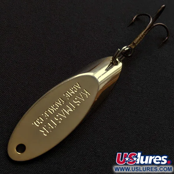 Vintage Acme Kastmaster, 3/8oz gold fishing spoon #20027