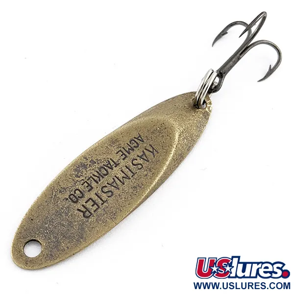 Vintage Acme Kastmaster, 1/4oz brass fishing spoon #20028
