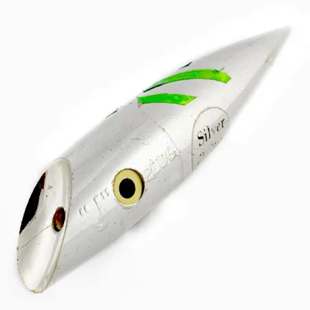 Vintage Luhr Jensen J-Plug Silver bulle, 1/2oz silver bullet fishing lure #20031