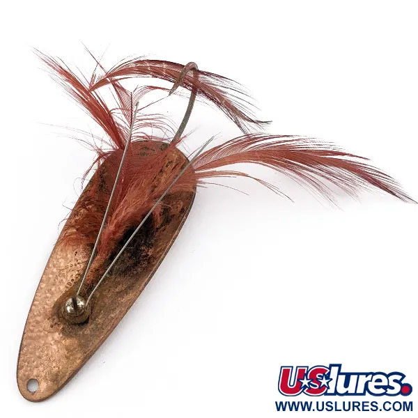 Vintage  Eppinger Dardevle Dardevlet Feathered Weedless Crystal, 3/4oz Crystal fishing spoon #20036