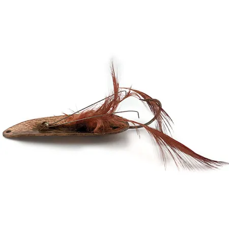 Vintage Eppinger Dardevle Dardevlet Feathered Weedless Crystal, 3/4oz Crystal fishing spoon #20036