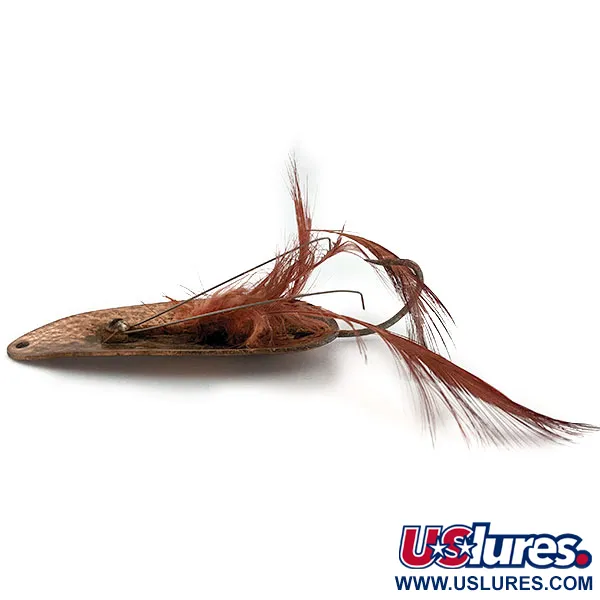 Vintage  Eppinger Dardevle Dardevlet Feathered Weedless Crystal, 3/4oz Crystal fishing spoon #20036