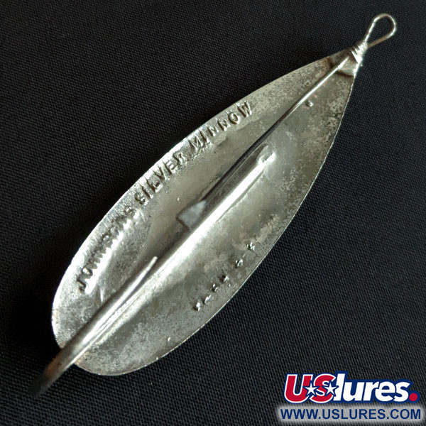 VINTAGE Johnson's Silver Minnow Spoon Fishing Lure - small