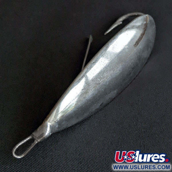 Vintage Johnson Silver Minnow, 3/4oz silver fishing spoon #20056