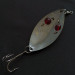 Vintage  Hofschneider Red Eye Wiggler, 1oz nickel/red eyes fishing spoon #20064