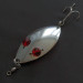 Vintage  Hofschneider Red Eye Wiggler, 1oz nickel/red eyes fishing spoon #20064