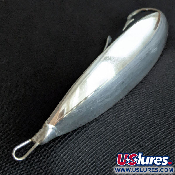 Vintage   Johnson Silver Minnow, 3/4oz nickel fishing spoon #20065