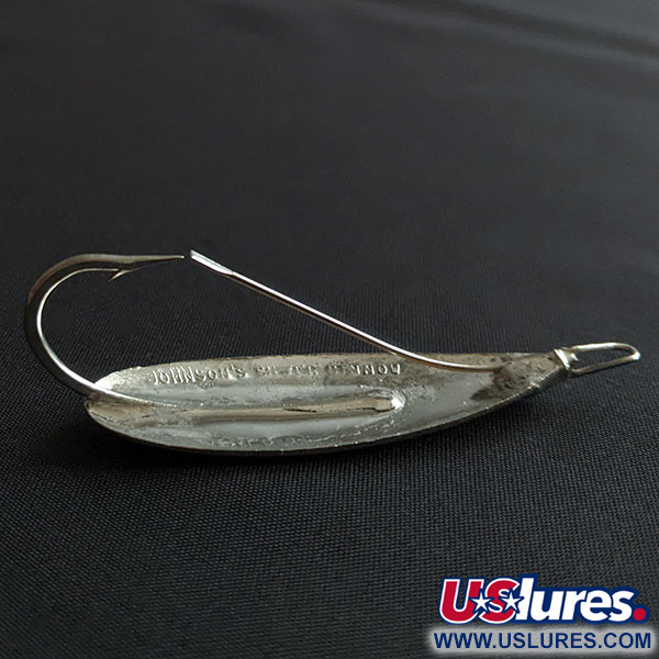 Vintage   Johnson Silver Minnow, 1/3oz nickel fishing spoon #20067