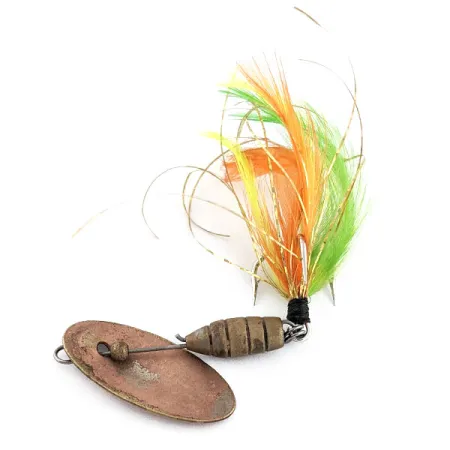 Vintage Panther Martin 6 Zavorra con Mosca, 3/16oz brass spinning lure #20071