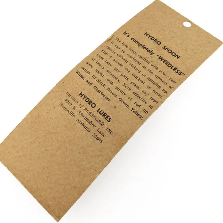 Hydro Lures Hydro Spoon, 2/5oz brown/green/red fishing spoon #20076